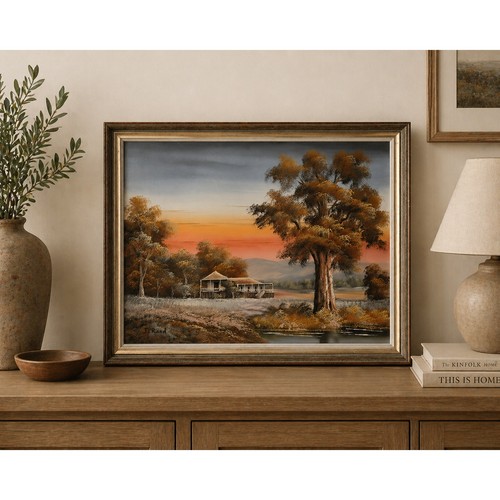 Vintage oil painting - oil,
