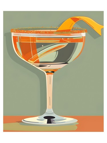Cocktail modern poster chic - modern,
