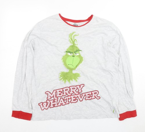 Grinch men grey red - grey, pyjama