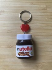 Nutella Ferrero Jar Key Ring Novel Gift Present Unisex Chocolate Spread Chain