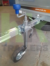48mm Jockey Wheel & Clamp with Mounting bracket, Erde, Maypole, Trailer No Drill