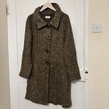Kaliko Brown Button Up Knitted Coat / Jacket Size 12