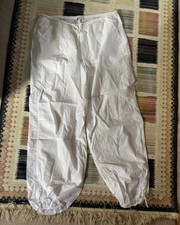 Women’s Topshop Parachute Trousers White Size M Good Condition