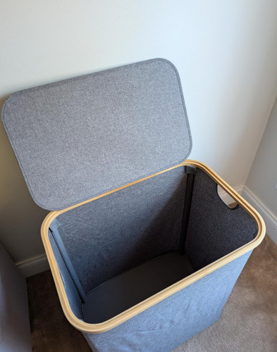 Laundry basket folding bin - bin, bag