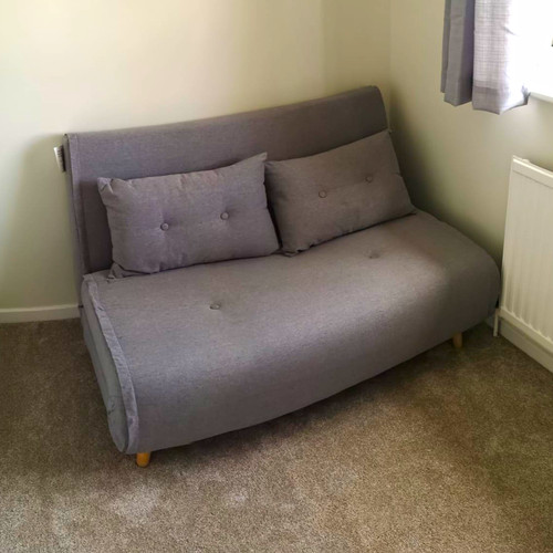 Grey fabric seater - fabric, 2-seater