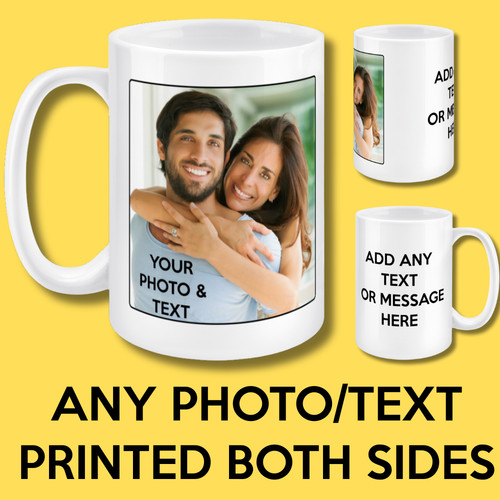 Personalised photo mug large - mug,