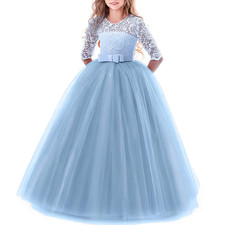 Girls bridesmaid princess prom