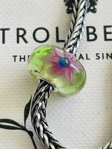 Trollbeads pink flower - trollbeads,