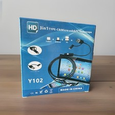 Brand New Sealed Box, HD 3 in 1 Type C USB & PC ENDOSCOPE 3.5m