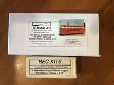 Tramalan Swansea & Mumbles white metal tram kit + BEC motor bogies. Boxed.
