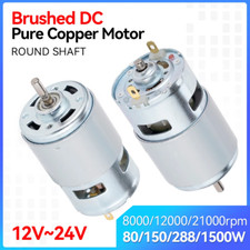775 Motor DC 12V-24V 150W/288W Double Ball Bearing Spindle Motor 12000RPM DC Mot