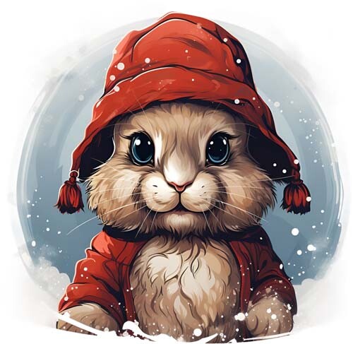 Christmas peter rabbit wall - christmas,