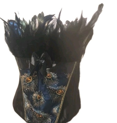 Black and teal peacock - teal,