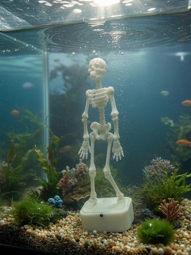 Dancing skeleton aquarium - skeleton,