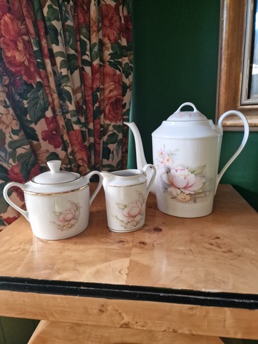 Limoges peonies floral coffee - peonies,