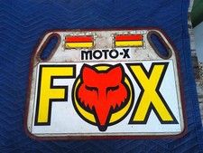 MOTO-X FOX VINTAGE PIT BOARD RACING SIGN