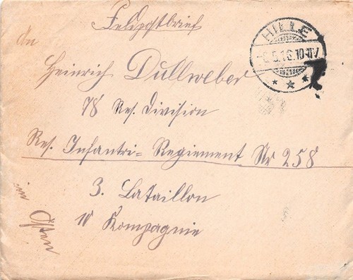 834188 feldpostblg 1st - dr, feldpostblg.