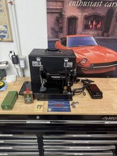 1955-1957 Vintage Singer Electric Sewing Machine 221 With Case And Accessories