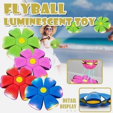 Deformable Magic UFO Flat Throw Disc Ball Outdoor Toys Flying Saucer Balls UK