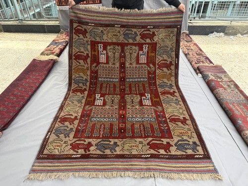 Antique afghan animal - afghan,