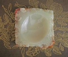 Vintage onyx pin, ring dish or