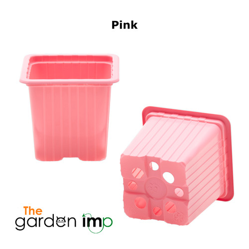 7cm square coloured plastic - square,