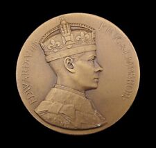1937 EDWARD VIII CORONATION 51mm MEDAL - BY TURNER & SIMPSON