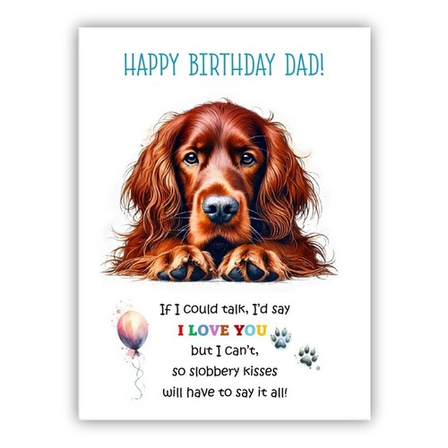 Birthday card from - the, dog