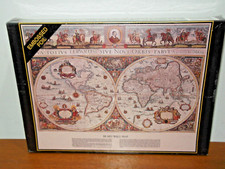 BLAEU WALL MAP - 700 PIECE JIGSAW PUZZLE - EMBOSSED FOIL - NEW & SEALED - RARE