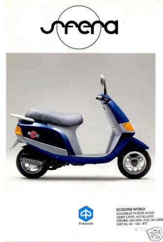 Vespa brochure sfera 1993 - vespa,
