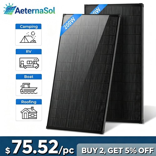 Aeternasol 2pack 200w solar - 2pack,