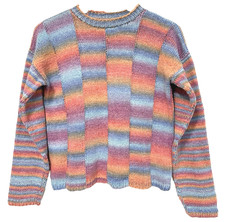 M/L Vtg 90s Y2K Rainbow Pastel