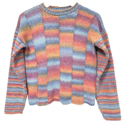 Vtg 90s y2k rainbow pastel - m/l,