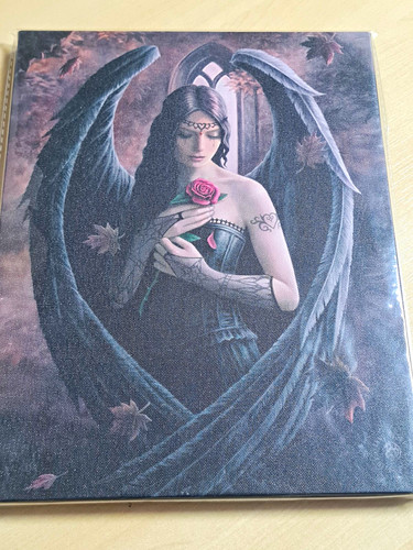 Angel rose canvas - plaque, by