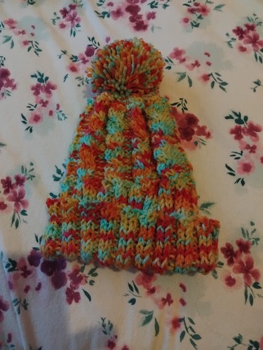 Orange mix aran cable knit - mix,