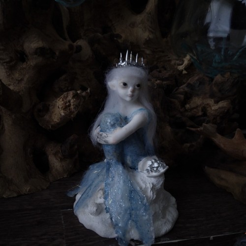 Ooak chalkware mermaid fairy - chalkware,
