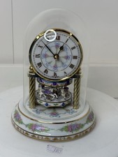 Rare Arzberg Porzellan Germany Carousel Clock 7” Vintage Working Franklin Mint