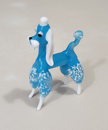 Blue and white - white, murano