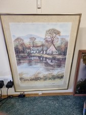 Print Of A Pink Barn By Mike