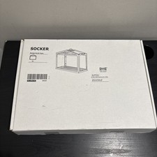 IKEA SOCKER White Metal/Glass