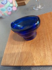 Vintage Blue Glass Eye Bath