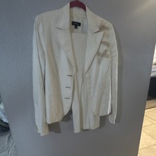 bebe Ivory Pant Suit Jacket &