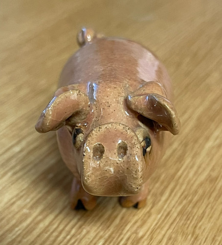 Vintage studio pottery - studio, sow