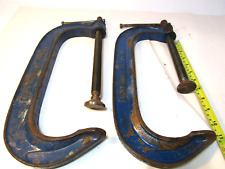 Record G clamps. Record 10" G clamps. Two 10" cramps Woodworking tools.