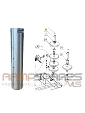 Rotary 4 post lift under