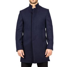 Men's Stand Collar Wool Blend