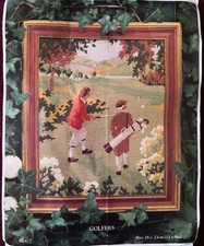 Golfers tapestry kit - golfers,