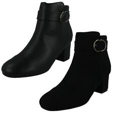 Ladies Spot On Block Heel Wide