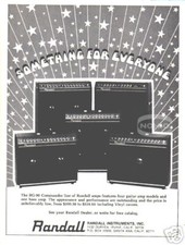 RANDALL GUITAR AMP AD Vintage