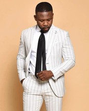 Fashion Stripe Mens Suits